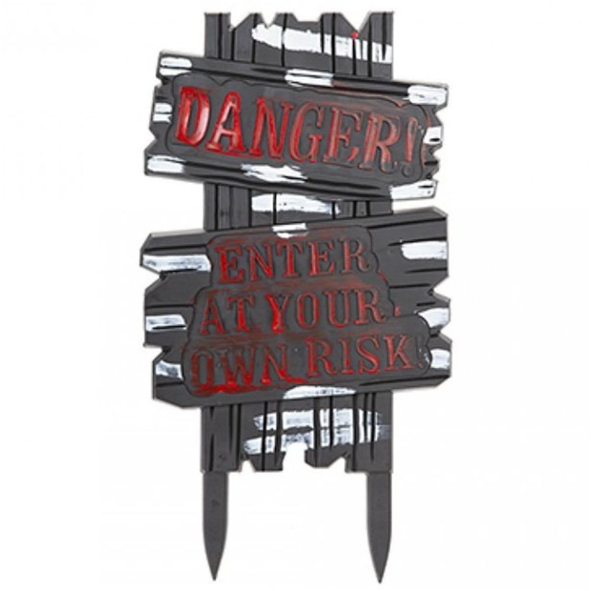 Moulded Plastic Danger Sign - 53cm x 28cm