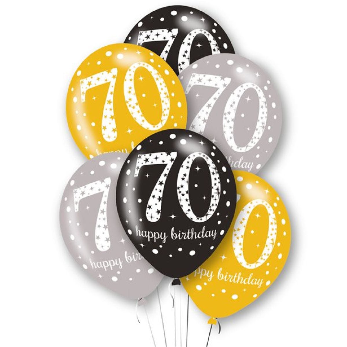 Age 70 Latex Balloons - 11"