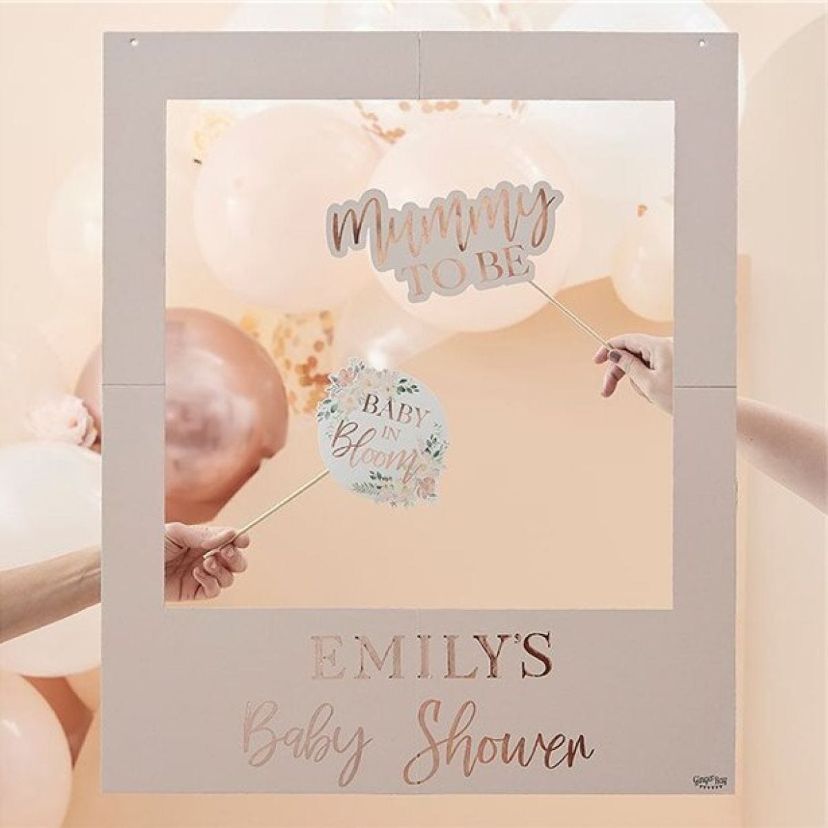 Baby Shower Customisable Photo Prop Frame - 72cm x 60cm