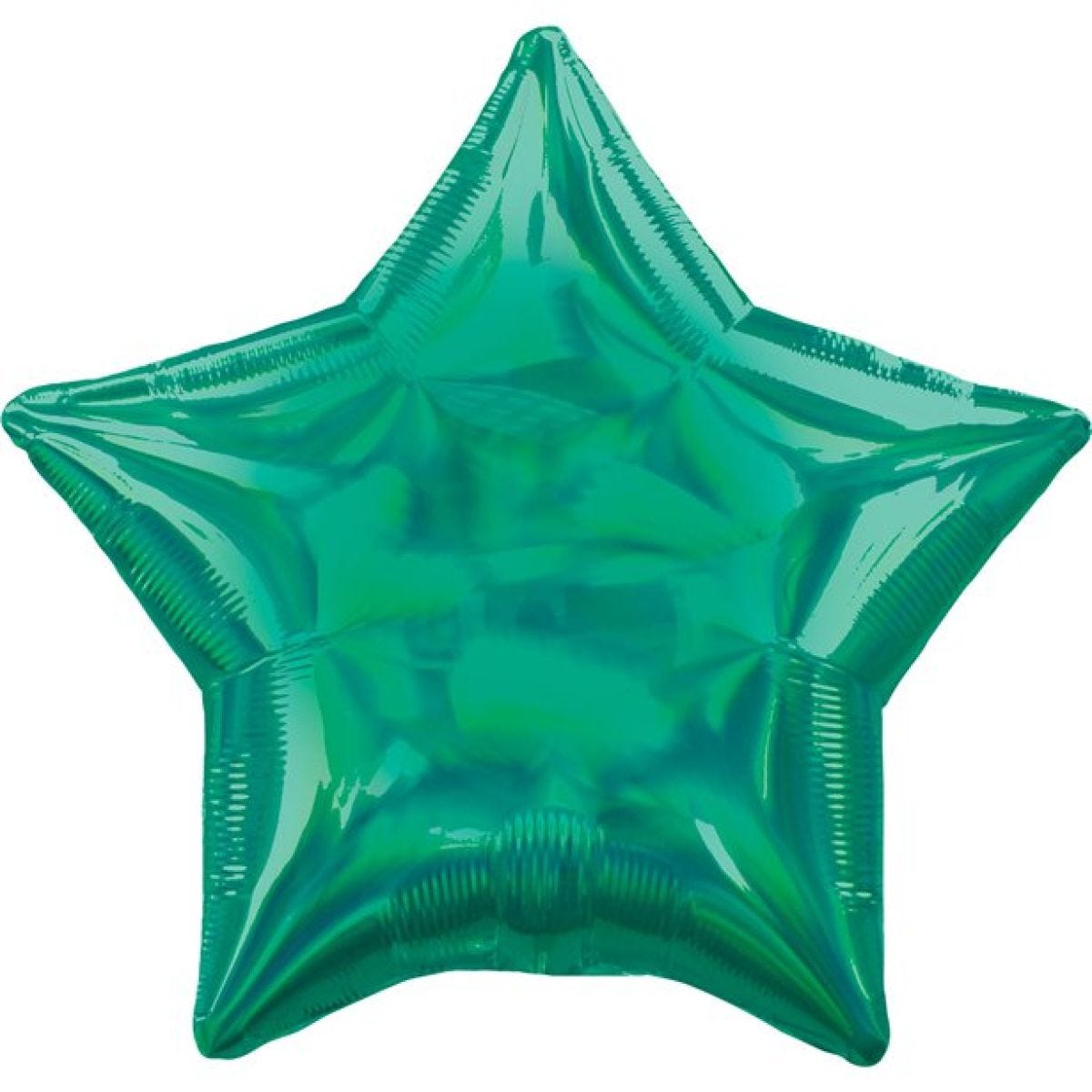 Green Iridescent Star Balloon - 18&apos;&apos; Foil - unpackaged