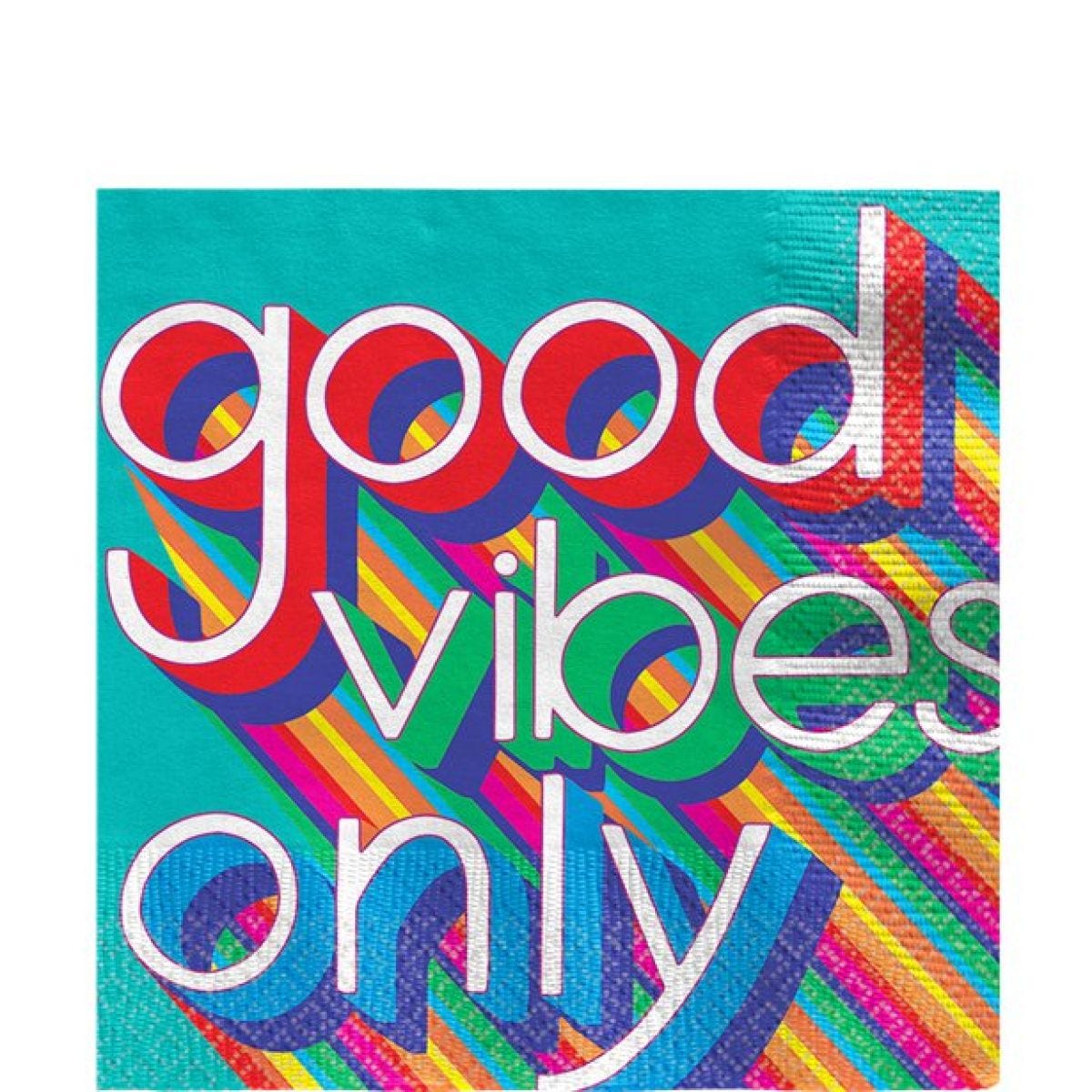 Good Vibes Luncheon Napkins - 33cm