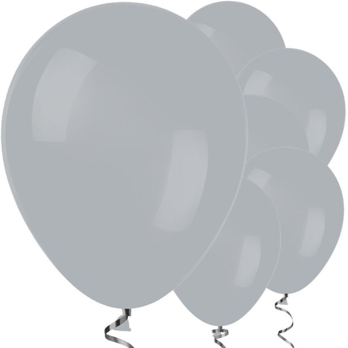 Grey Balloons - 12" Latex Balloons