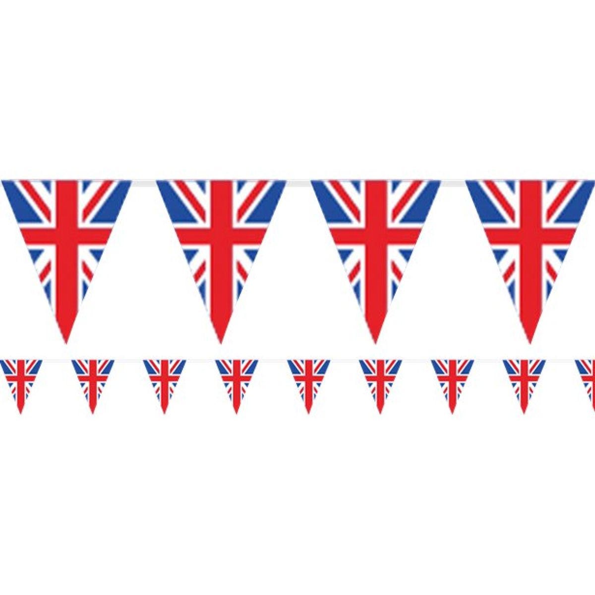 Union Jack Pennant Paper Bunting - 10m