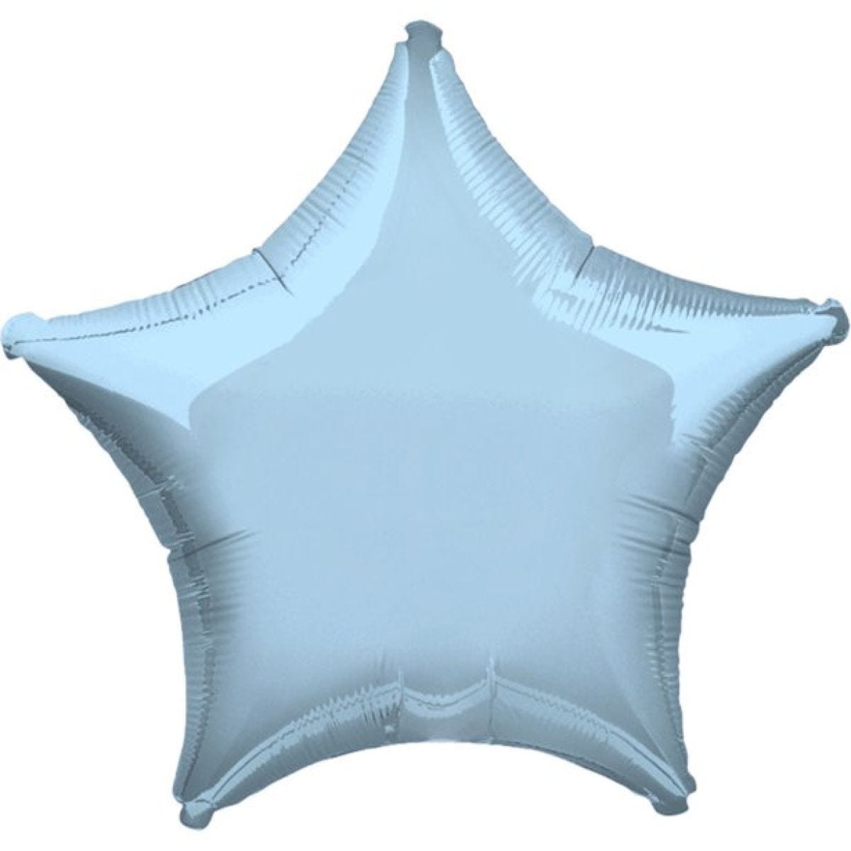 Metallic Pastel Blue Star Balloon - 19" Foil