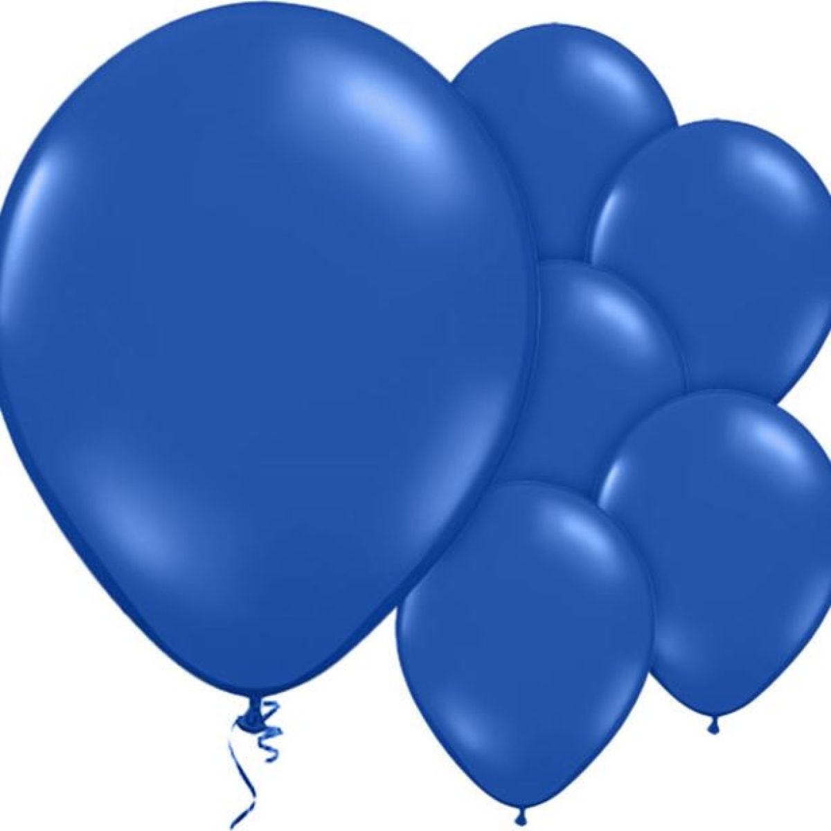 Evening Blue Plain Balloons - 12" Latex