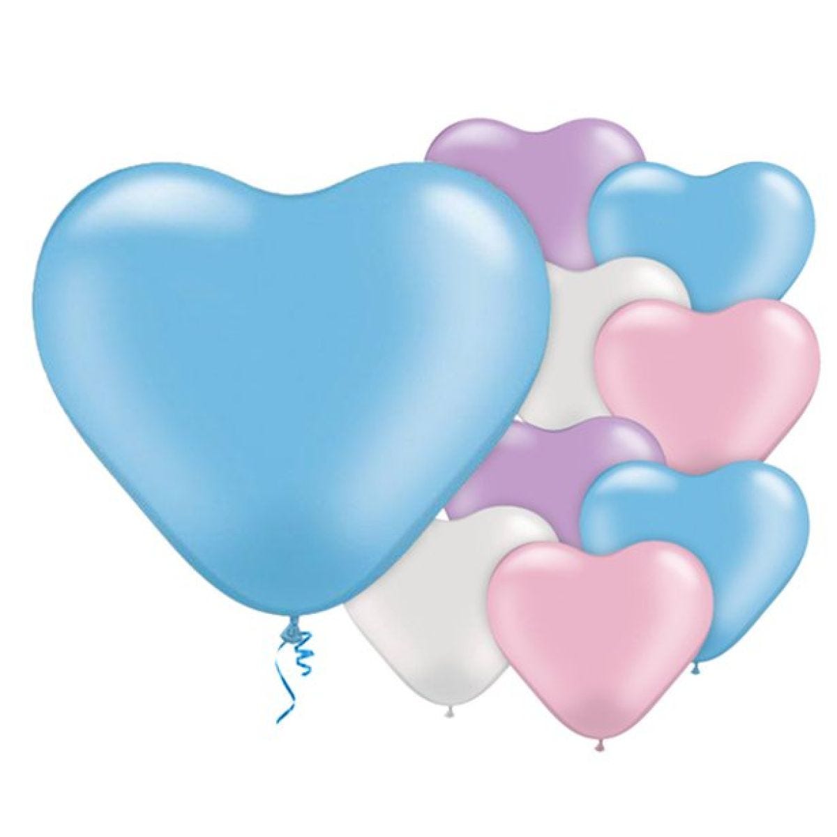 Heart Pearl Assorted Balloons - 6" Latex