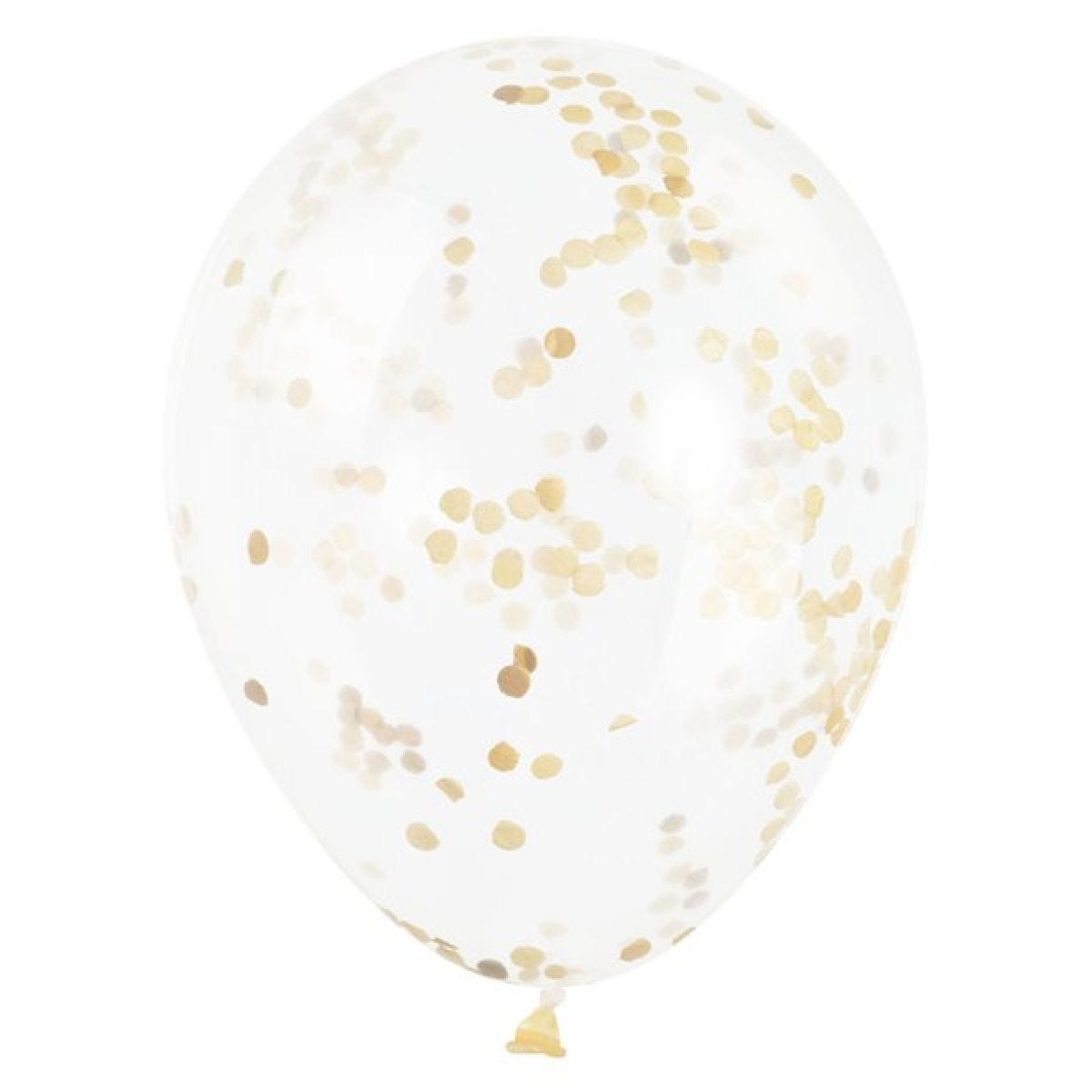 Gold Confetti Balloons - 12" Latex (6pk)