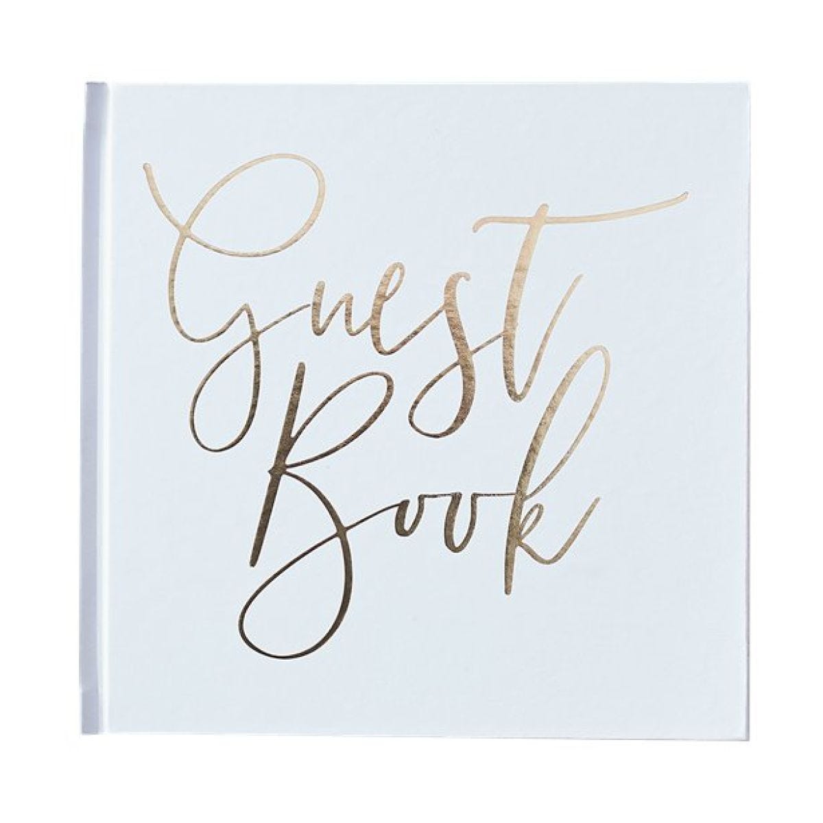 Gold Wedding Foiled Guest Book