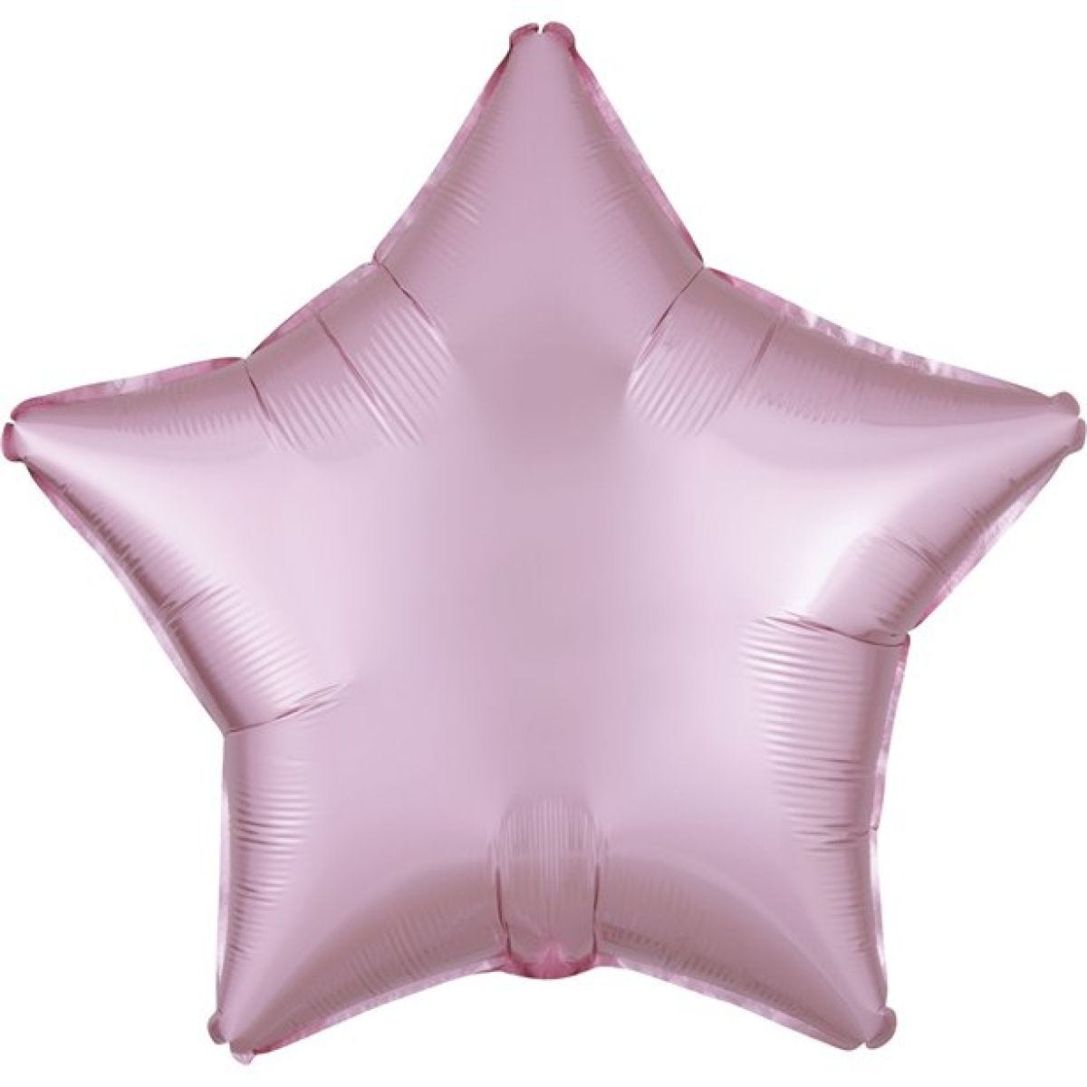 Pastel Pink Star Satin Luxe Balloon - 18&apos;&apos; Foil - unpackaged