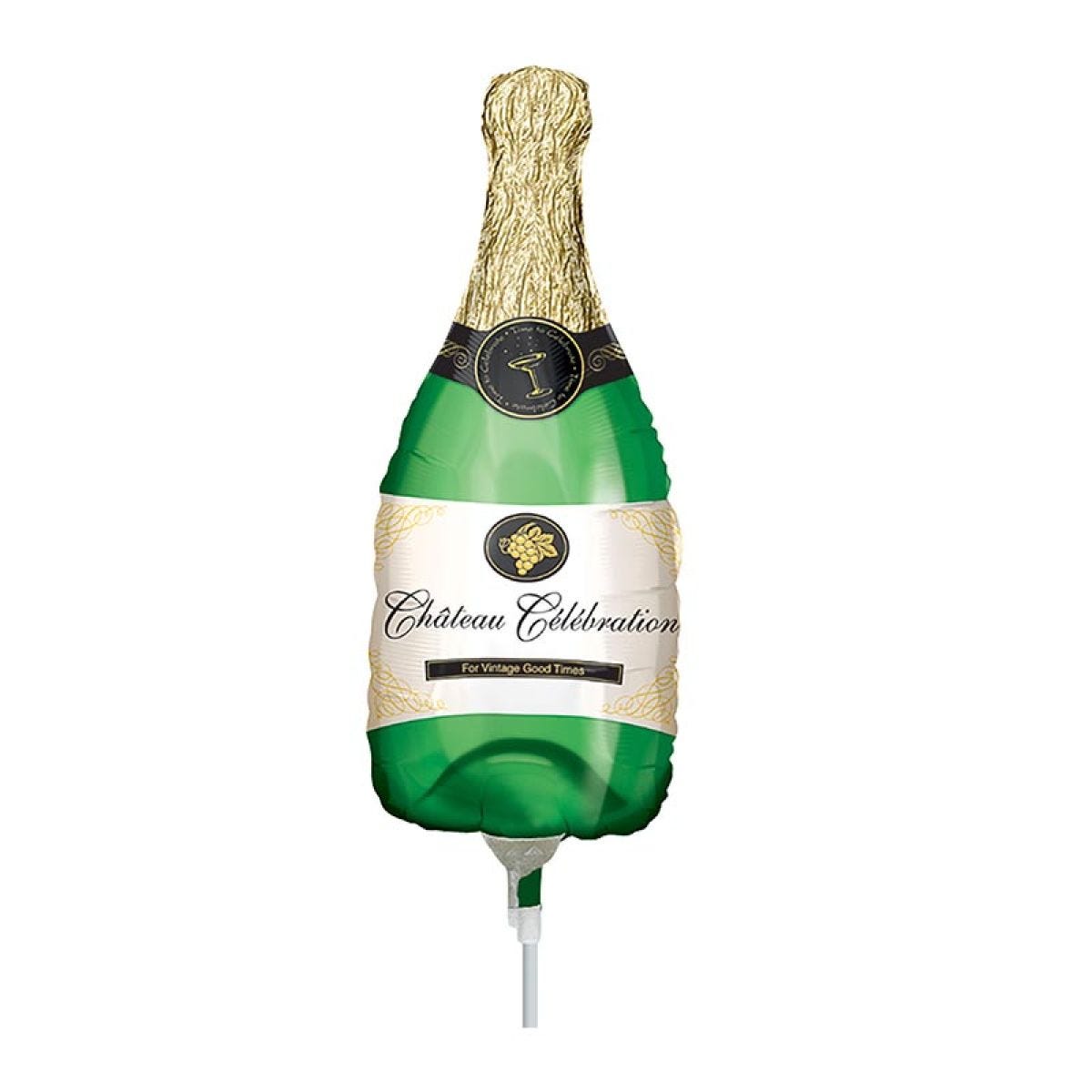 Bubbly Bottle Mini Air-filled Foil Balloon