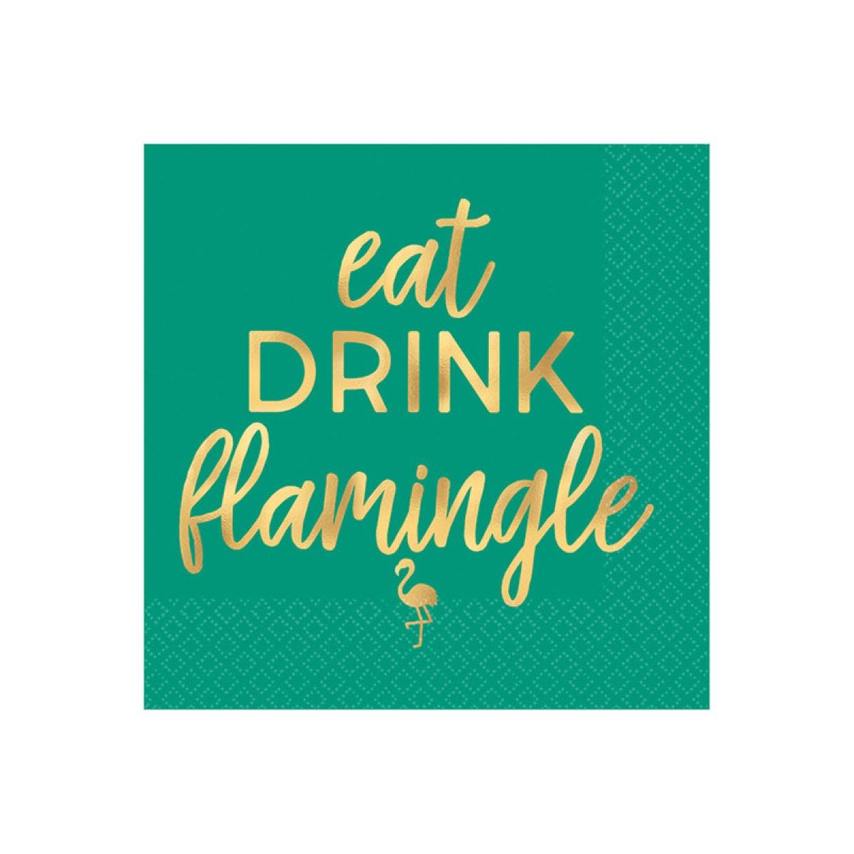 Aloha Summer Flamingle Cocktail Napkins - 25cm Paper