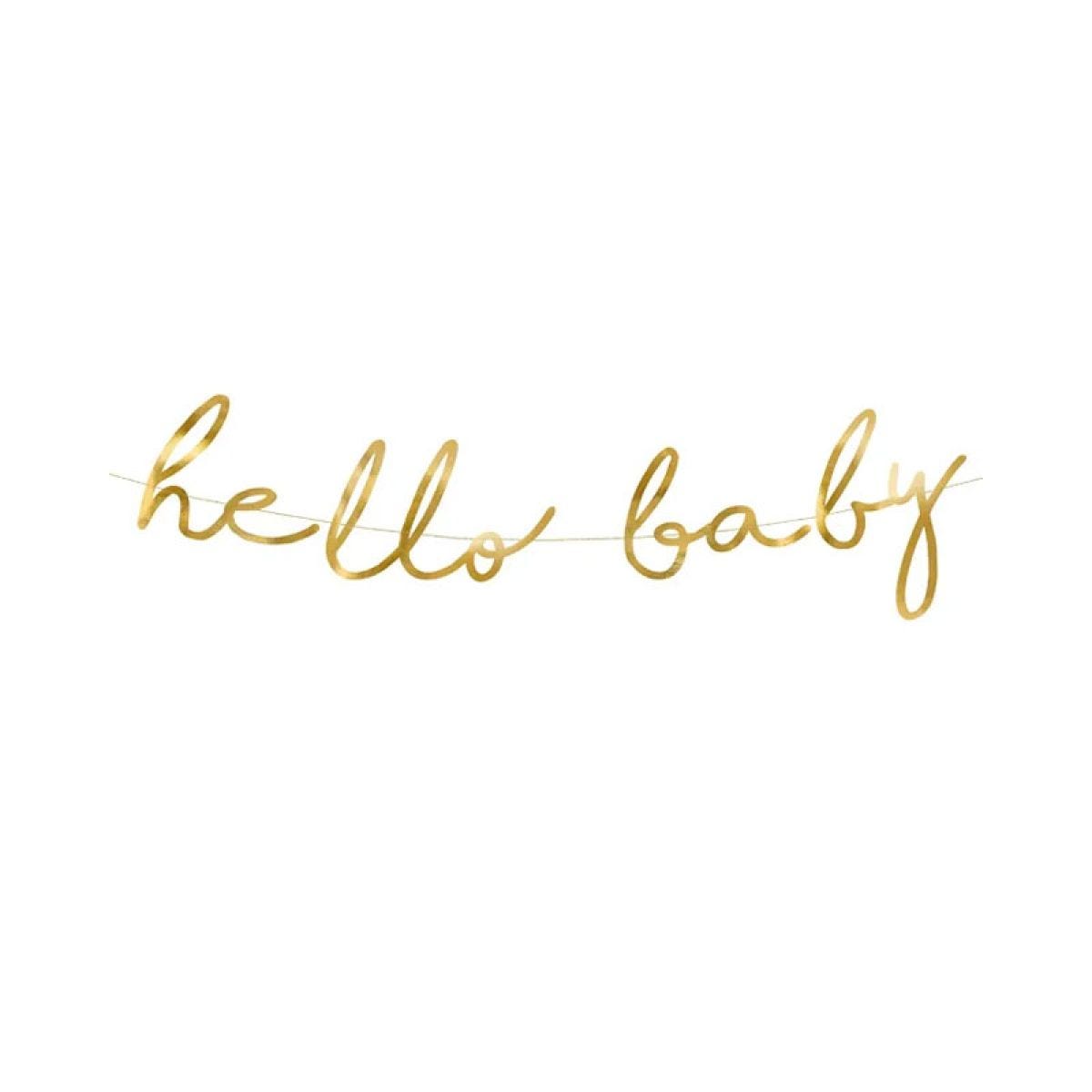 Hello Baby Star Paper Banner - 70cm