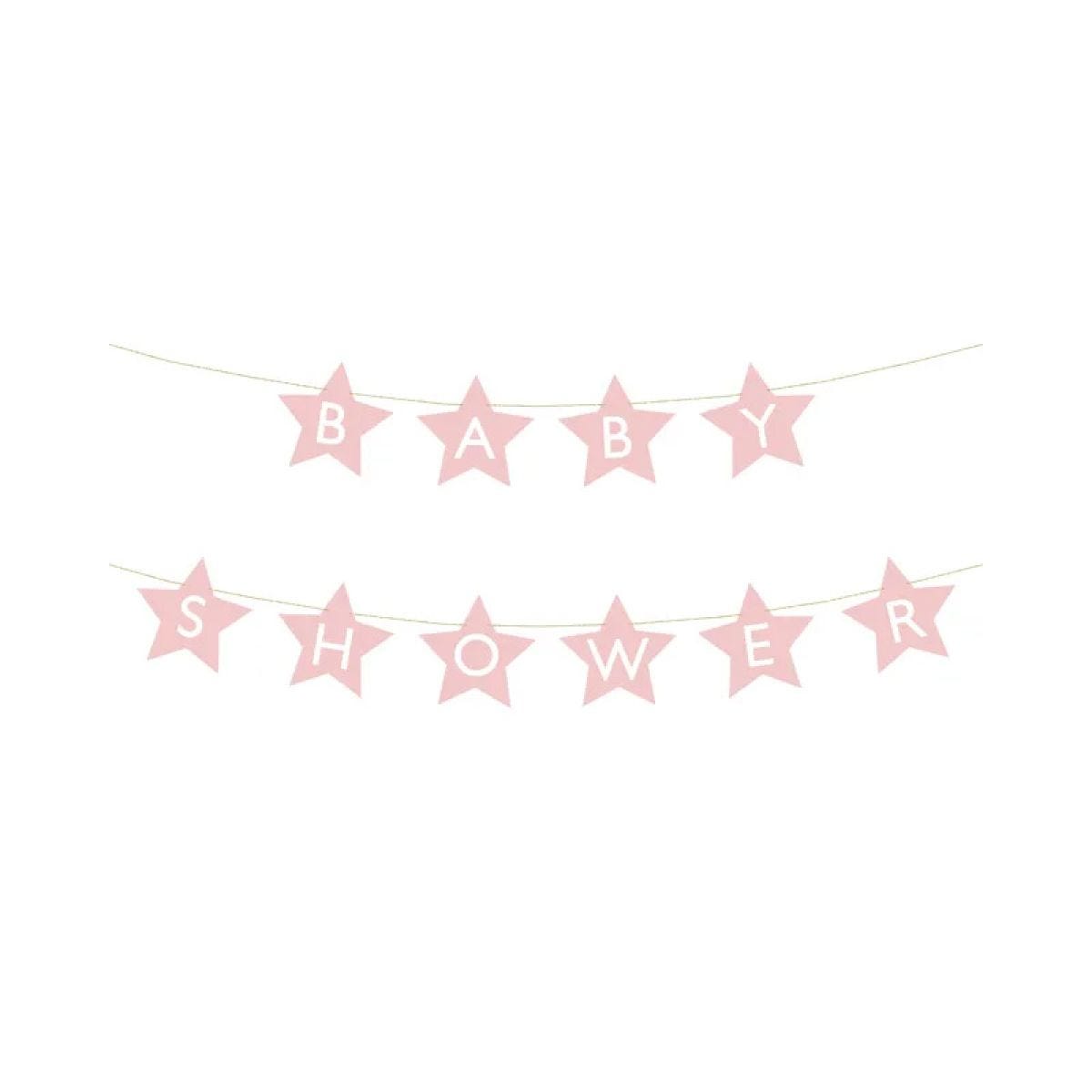 Pink Baby Shower Paper Banner - 3m