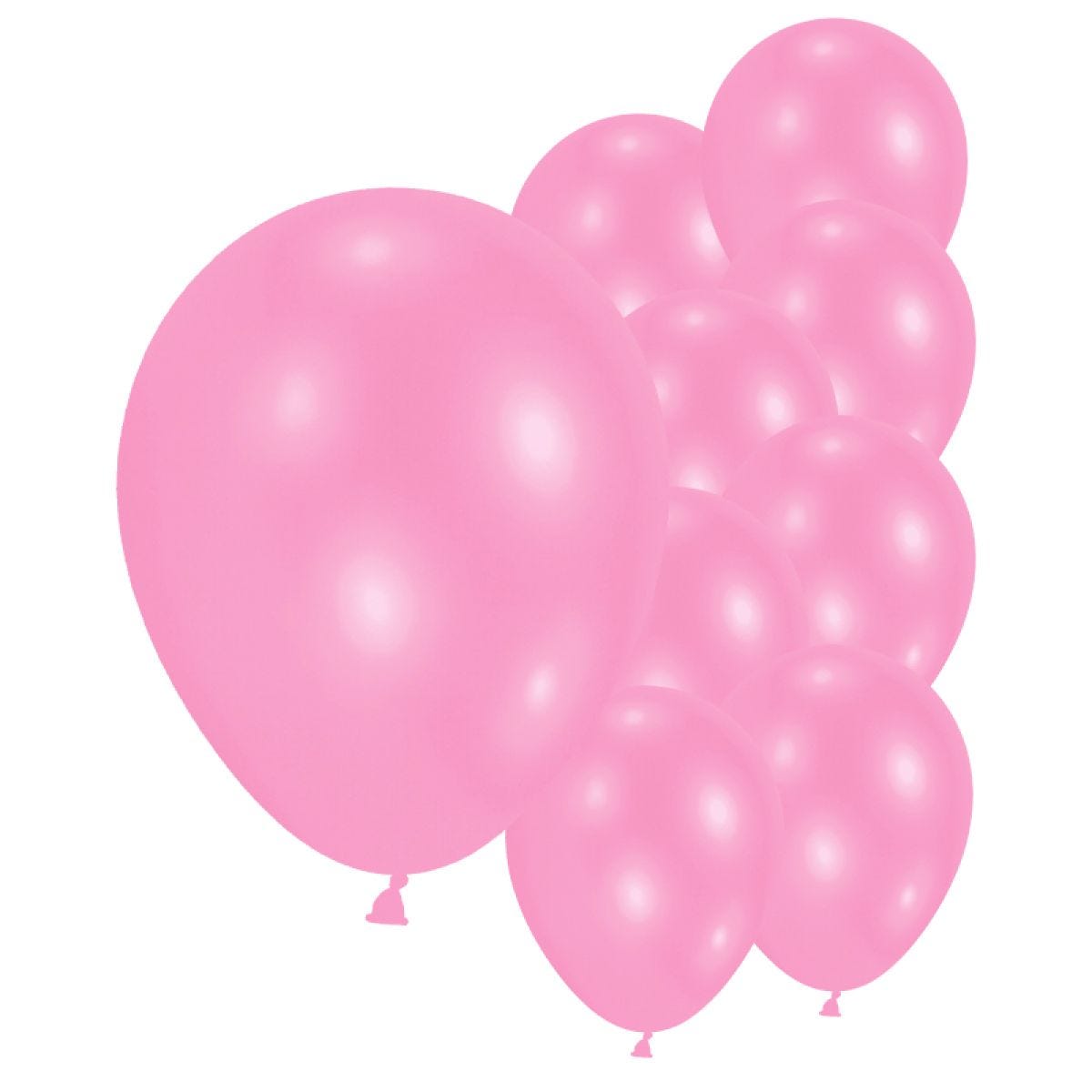 Pink Balloons - 9&apos;&apos; Latex (10pk)