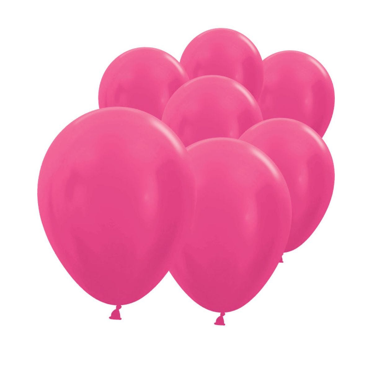 Fuchsia Pink Metallic Mini Balloons - 5" Latex (100pk)