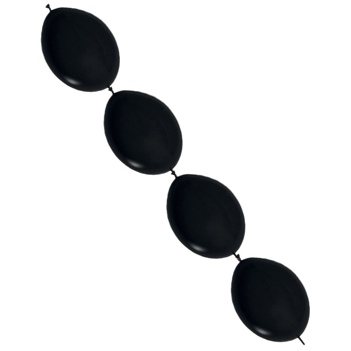 Link-o-Loon Black Balloons - 12" Latex (50pk)