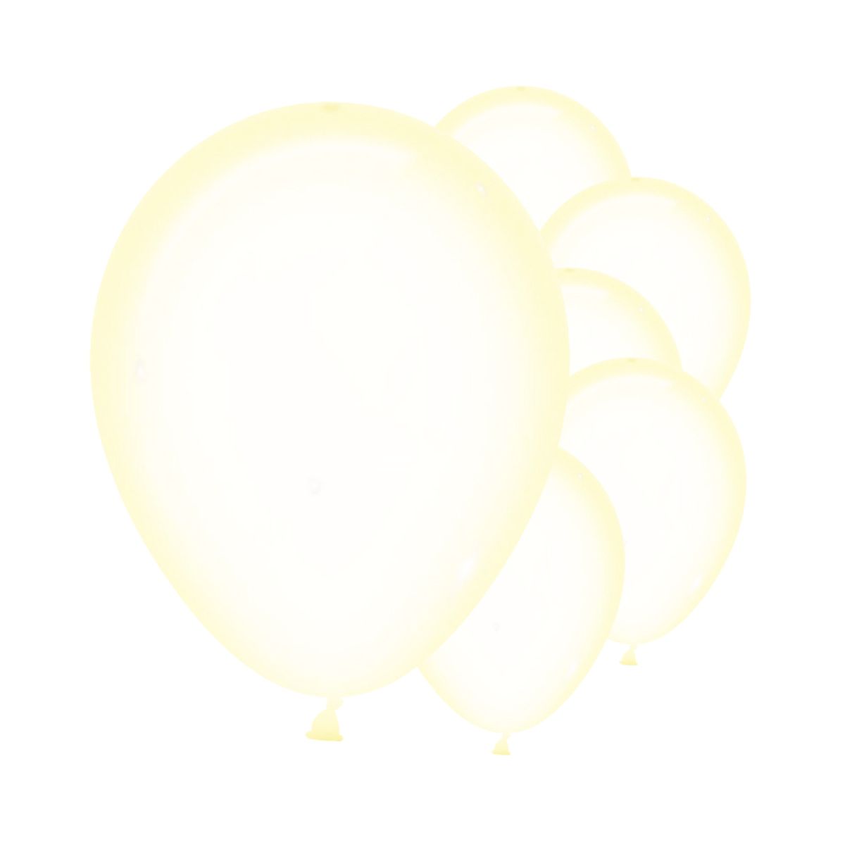 Pastel Yellow Crystal Balloons - 12" Latex (50pk)