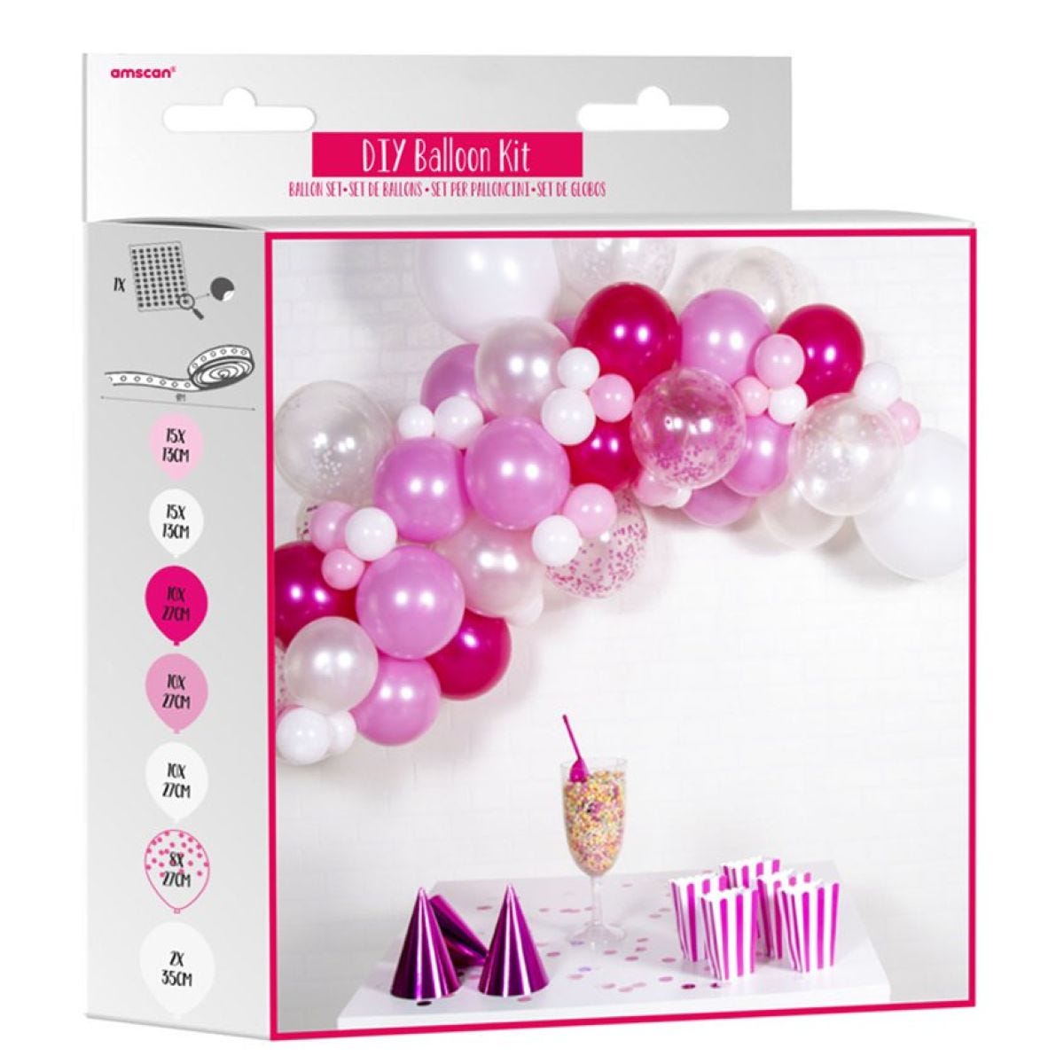 Pink Latex Balloon Arch Garland