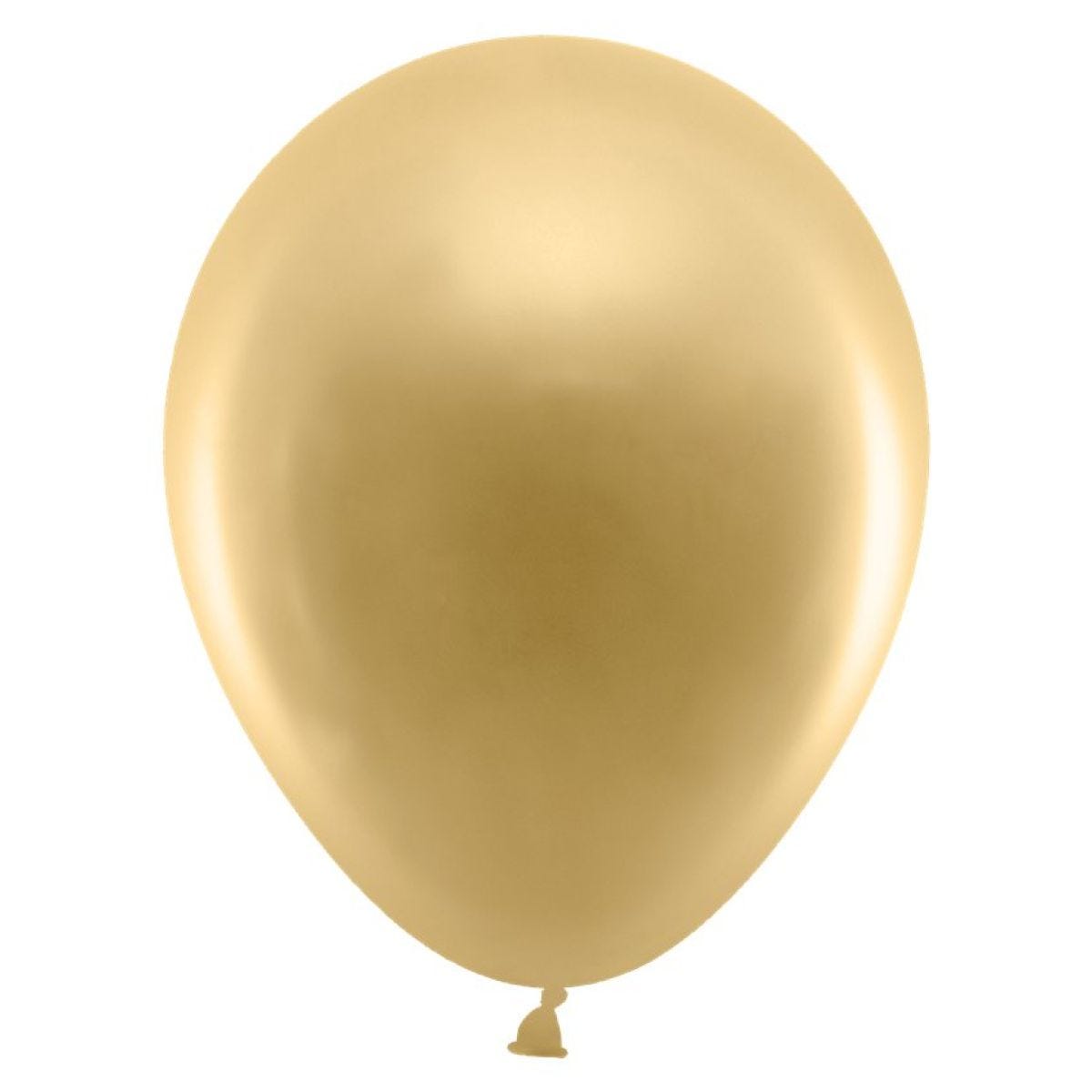 Gold Metallic Balloons - 12" Latex (10pk)