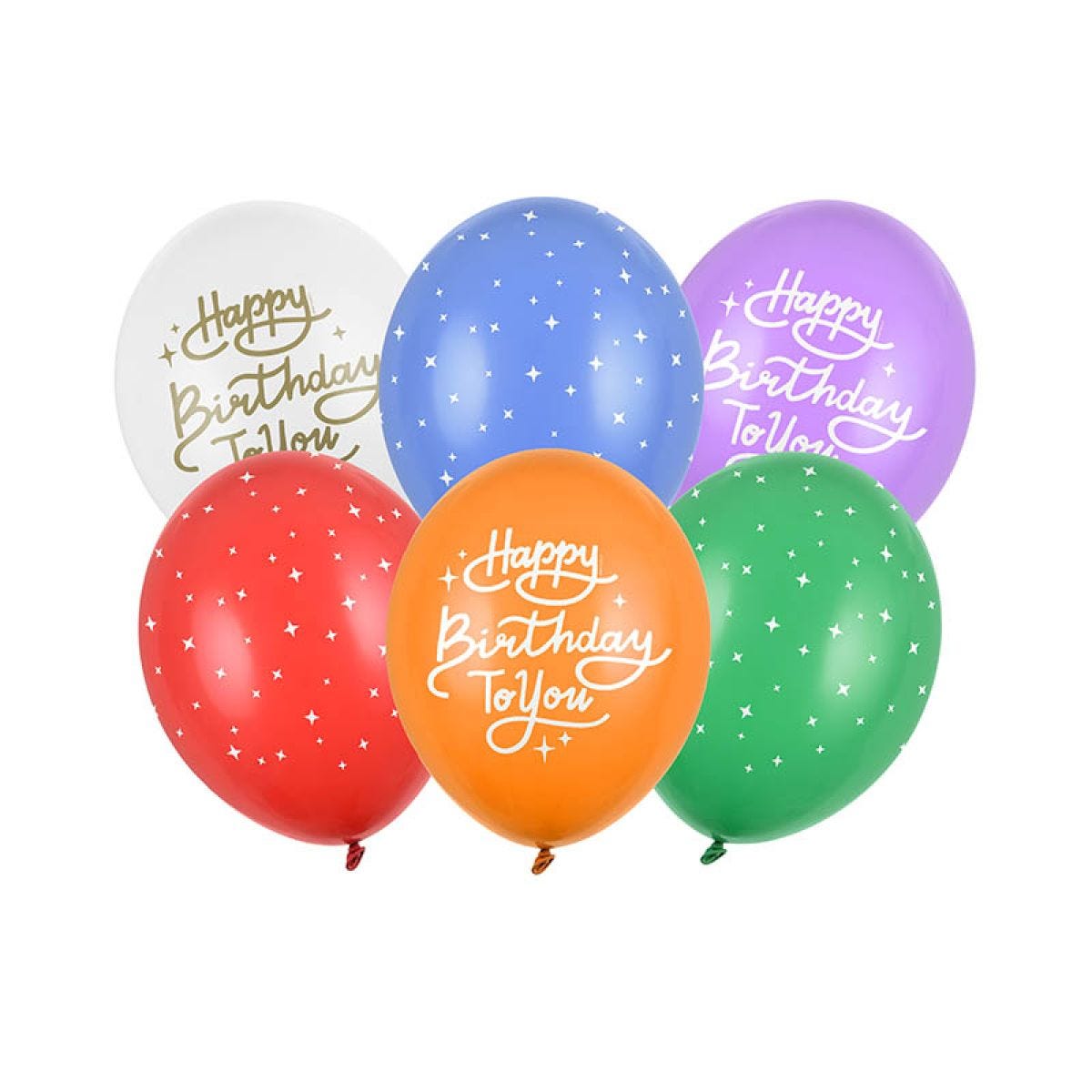 Happy Birthday to You Balloons - 12" Latex (6pk)