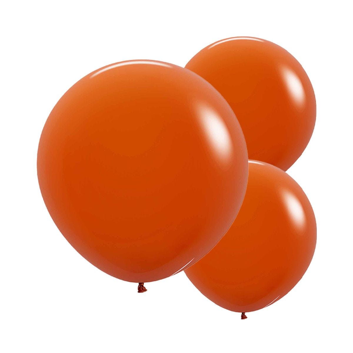Sunset Orange Balloons - 24" Latex (3pk)