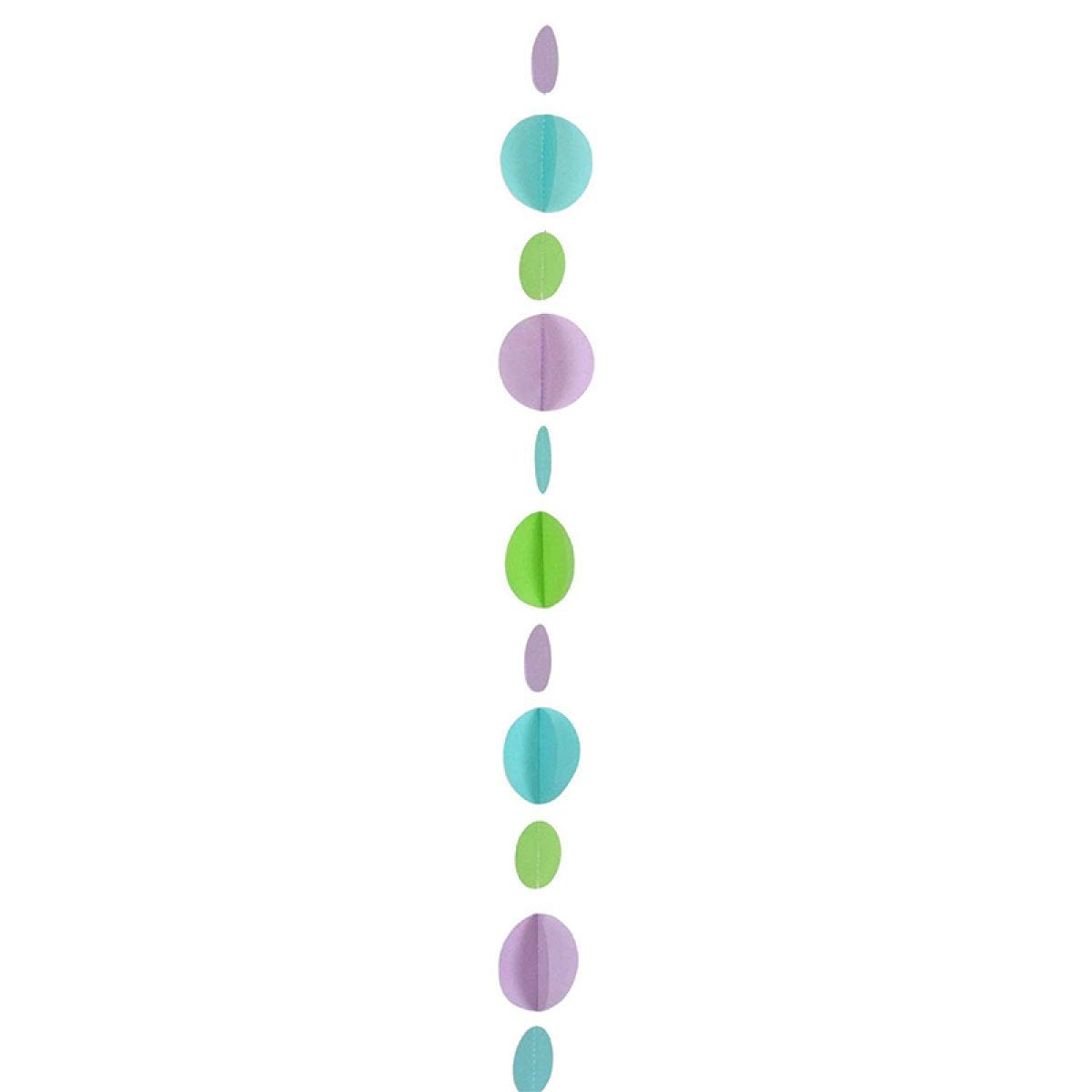 Teal and Purple Circles Balloon Tail - 1.2m