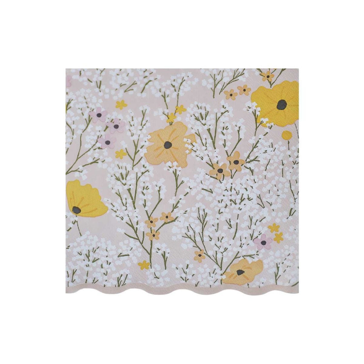 Birthday Bloom Floral Paper Napkins - 33cm (16pk)