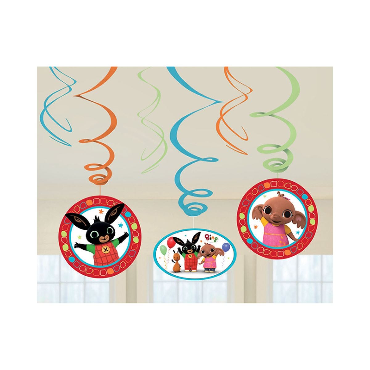 Bing Hanging Swirls Decorations (6pk)