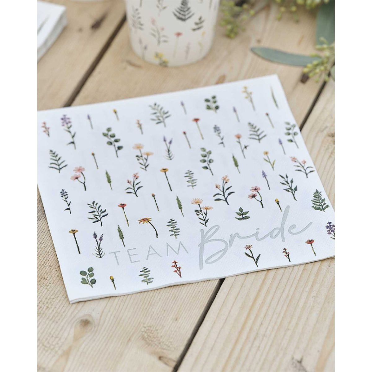 Bridal Bloom Floral Paper Napkins - 33cm (16pk)
