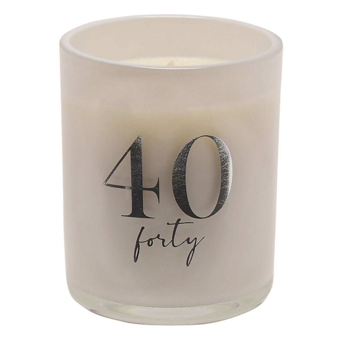 Champagne 40th Birthday Scented Candle - 120g
