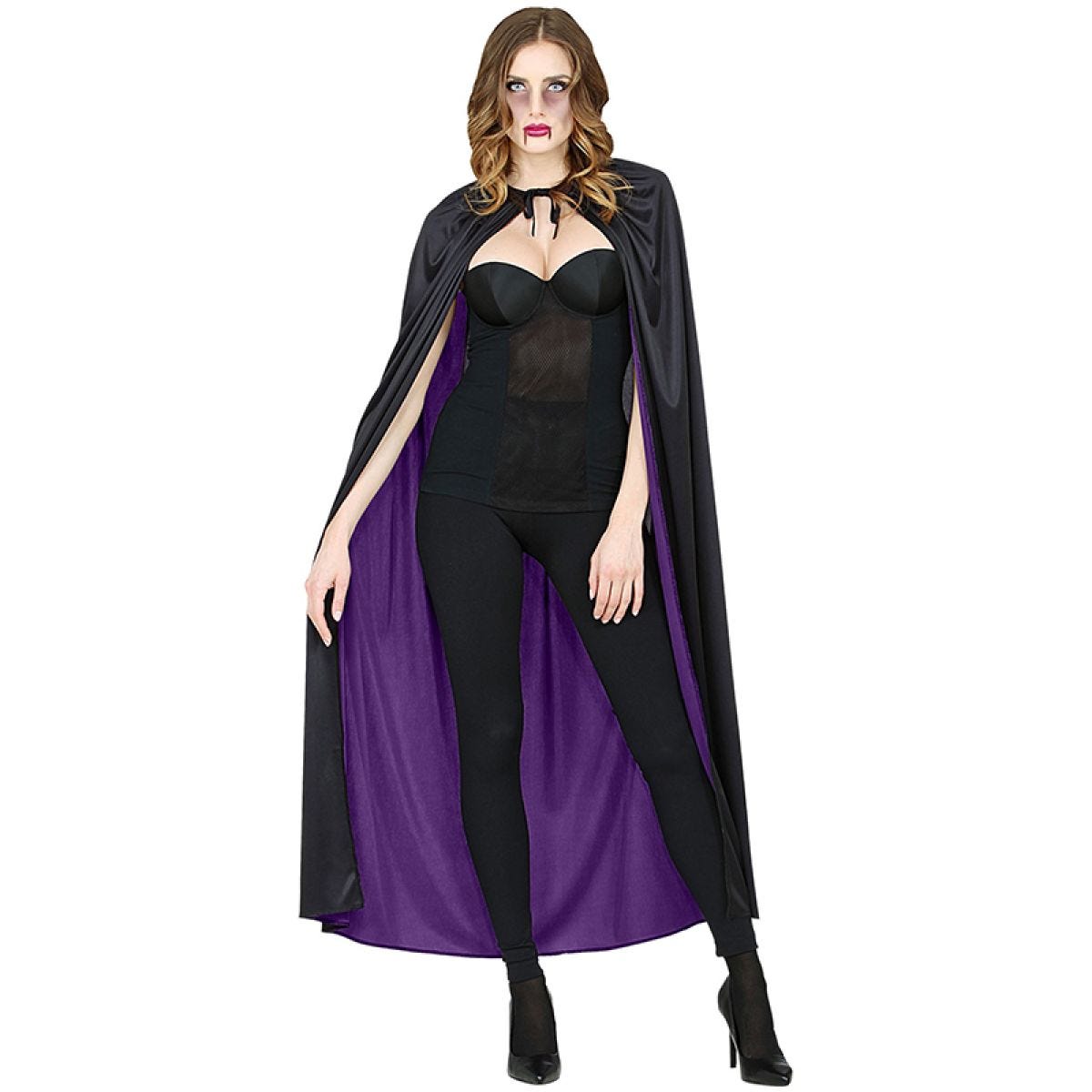 Black/Purple Reversible Cape