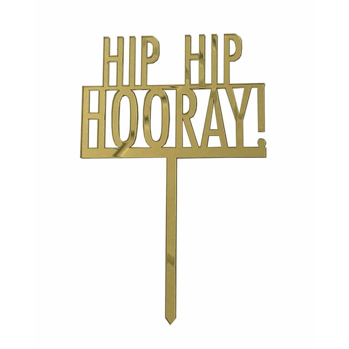 Hooray Cake Topper