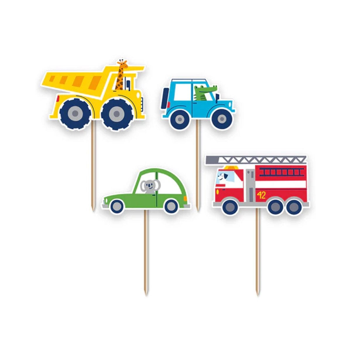 Transport Cupcake Toppers (12pk)