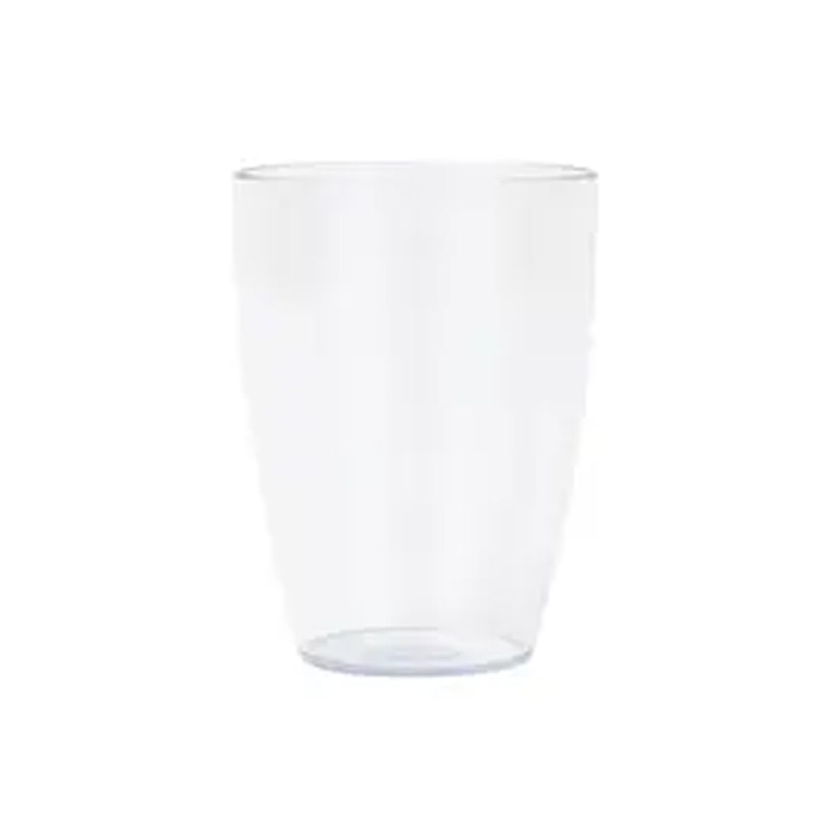 Clear Semi-Transparent Reusable Plastic Tumblers (2pk)
