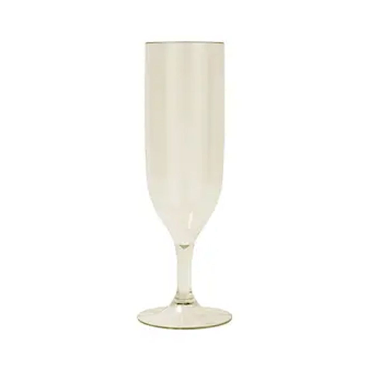 Gold Reuseable Plastic Champagne Flutes (2pk)
