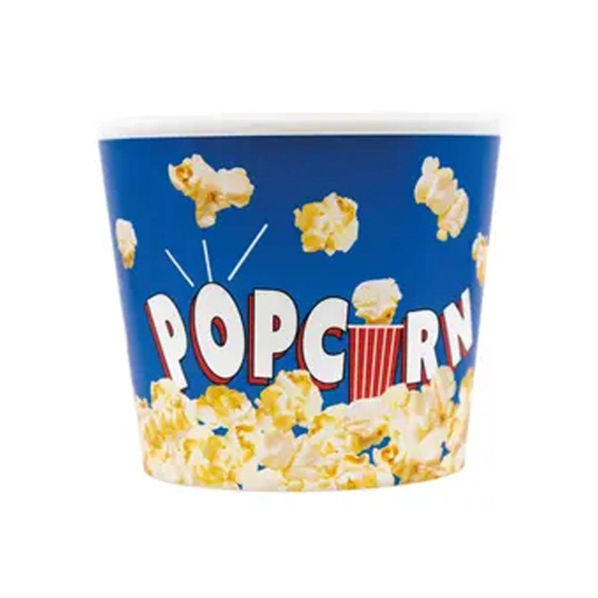 Blue Reuseable Plastic Popcorn Bucket