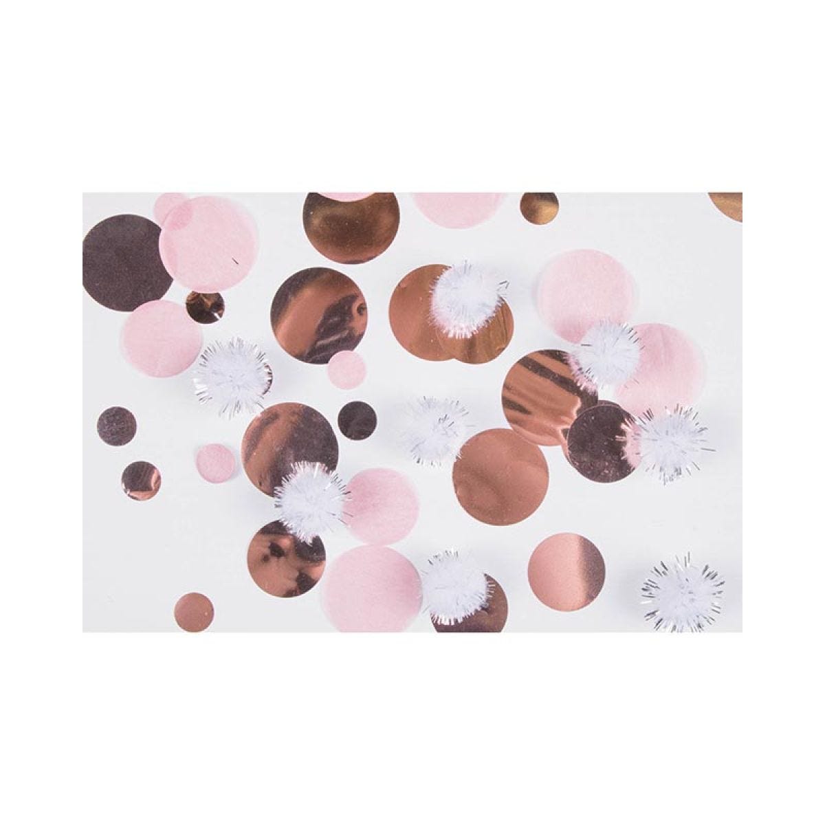 Rose Gold Foil Fuzzy Ball Confetti (25g)