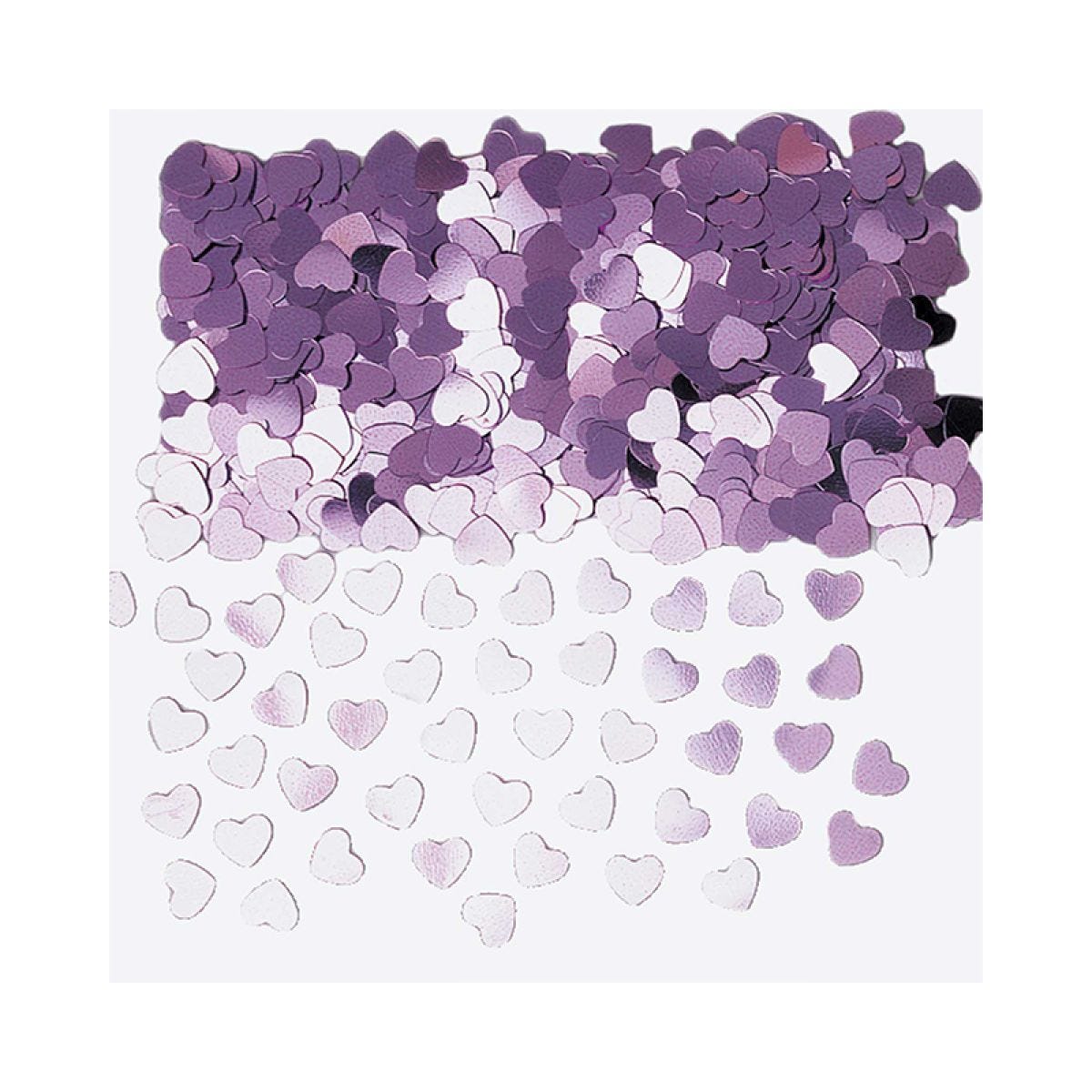 Pink Metallic Hearts Confetti - 14g
