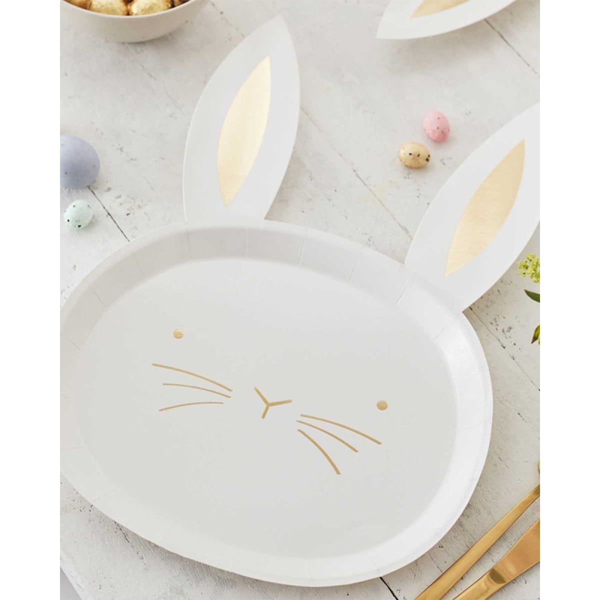 Crazy Daisy Easter Bunny Plate - 35x24cm