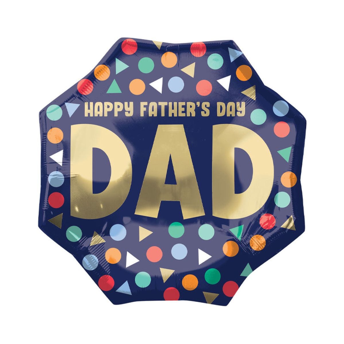 Happy Father&apos;s Day Supershape Balloon - 22" x 22" Foil