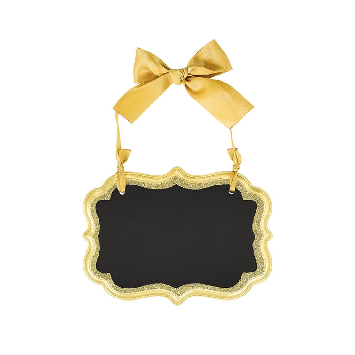 Small Gold Glitter MDF Easel Sign