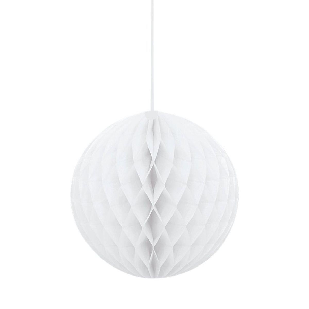 White Honeycomb Ball Decoration - 20cm