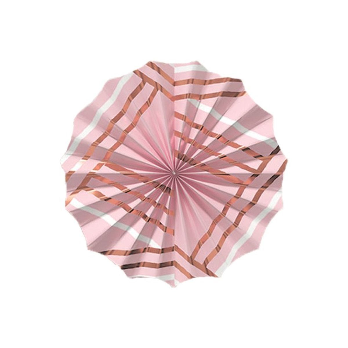 Rose Gold Blush Paper Fans (4pk)