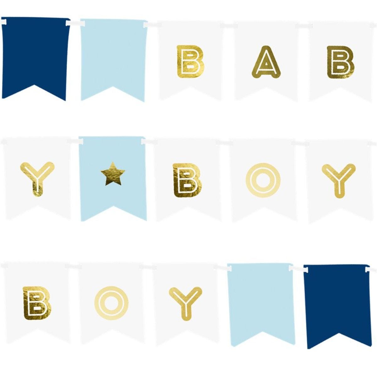 Blue Baby Boy Banner - 1.6m