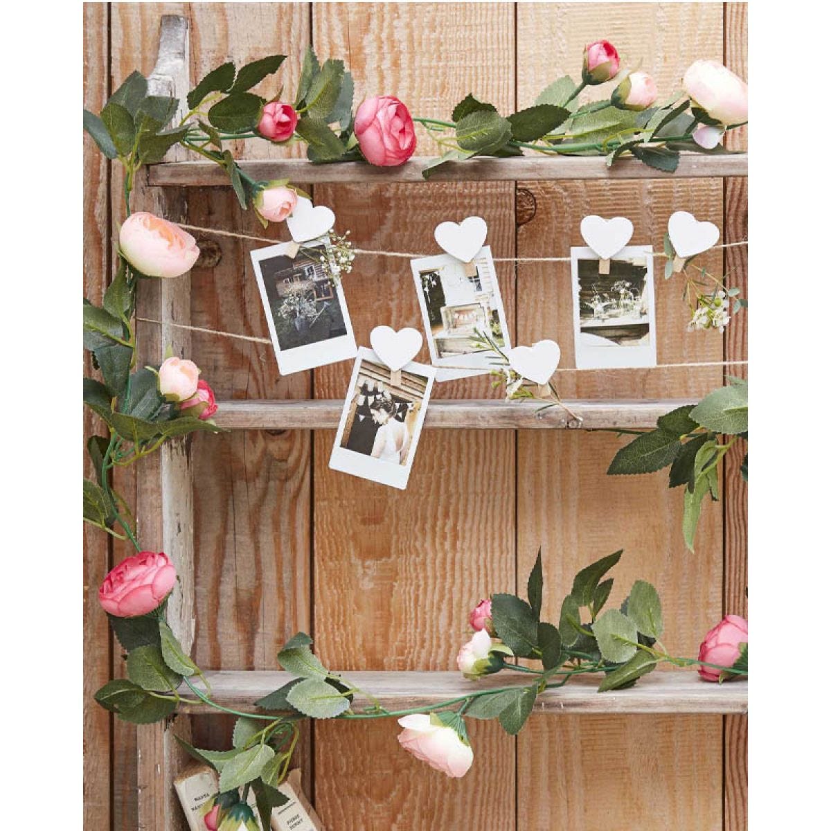 Pink Rose Garland - 2m