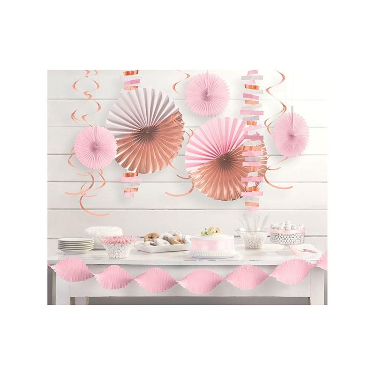 Rose Gold Blush Decoration Kit (14pcs)
