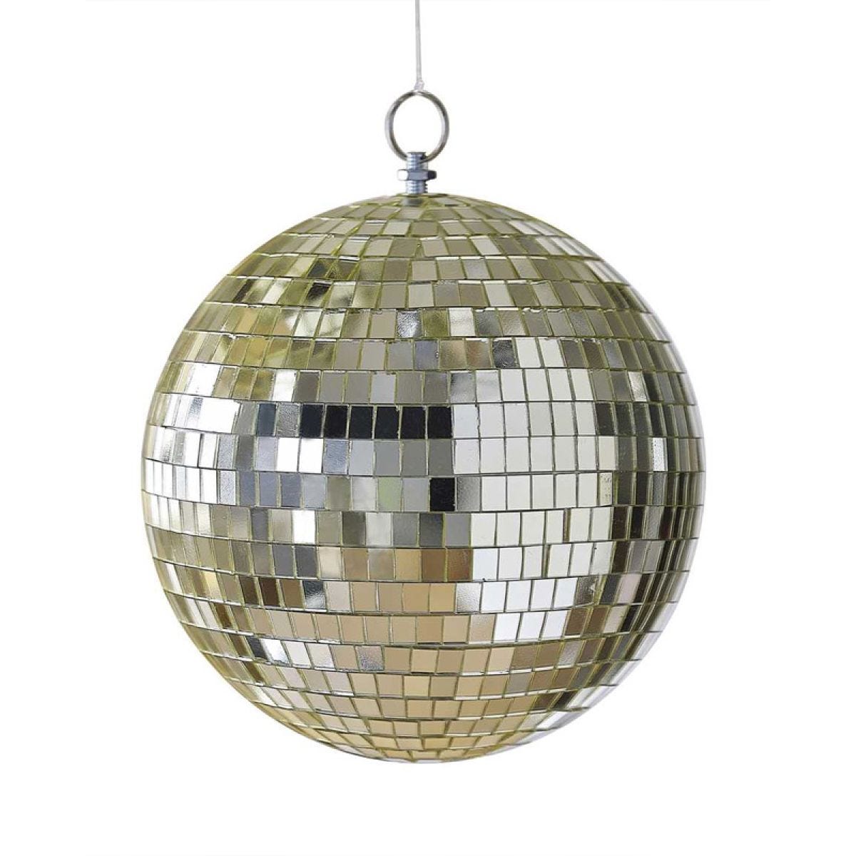 Gold Disco Ball Hanging Decoration - 20cm