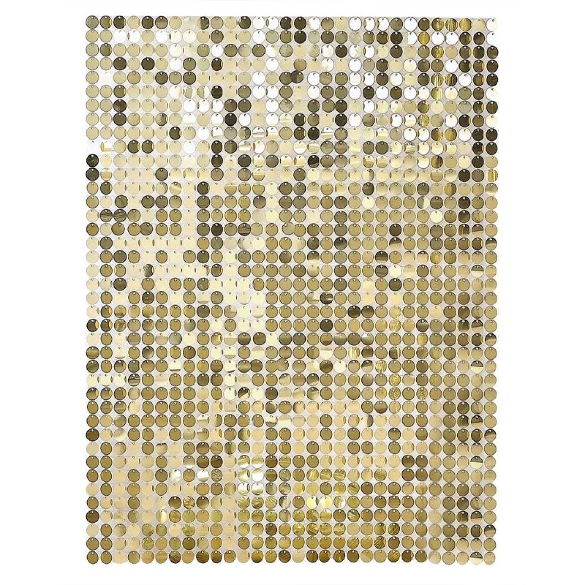 Gold Disc Tile Shimmer Wall Backdrop - 30.5cm x 30.5cm