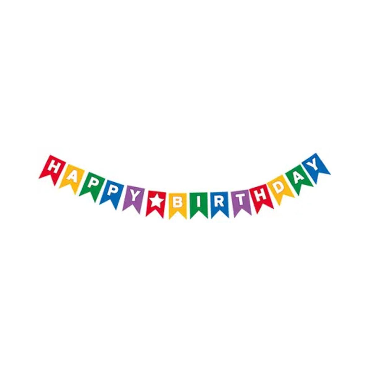 Happy Birthday Paper Pennant Banner