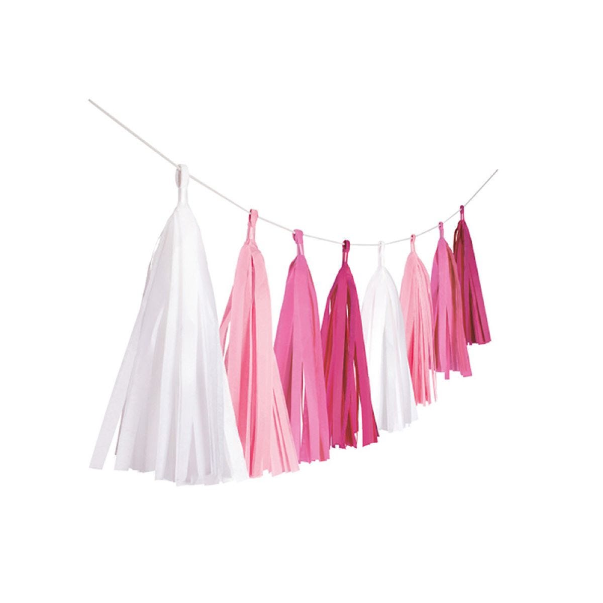 Hot Pink Tassel Garland